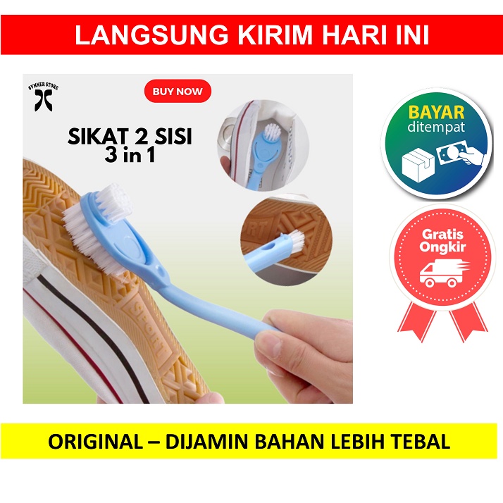 Jual Sikat Sepatu INSOLE 2 3 Sisi Sandal Alat Pembersih WC Kamar Mandi