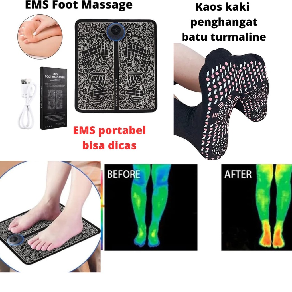 Jual Ems Foot Massage Pijat Kaki Elektrik Refleksi Pad Mat Akupuntur