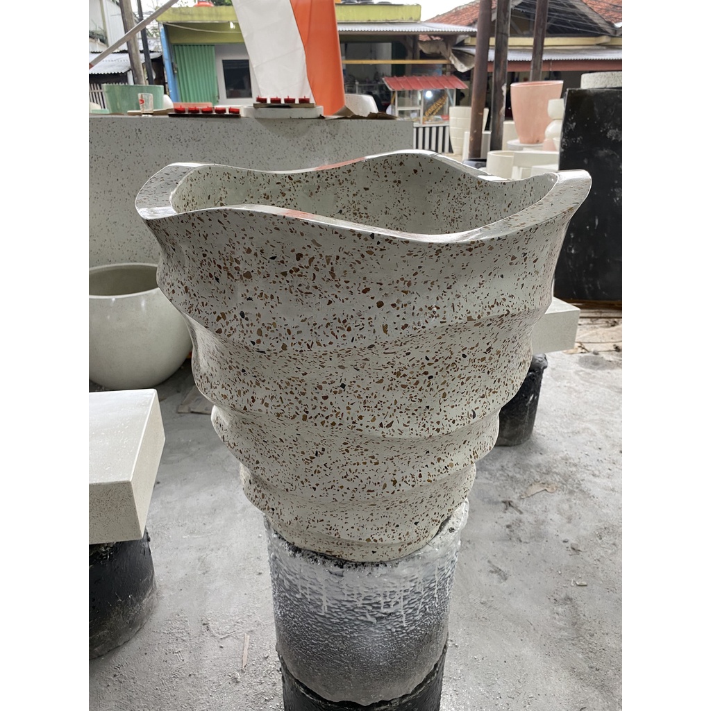 Jual Bak Mandi Pot Teraso Granit Gelombang Shopee Indonesia