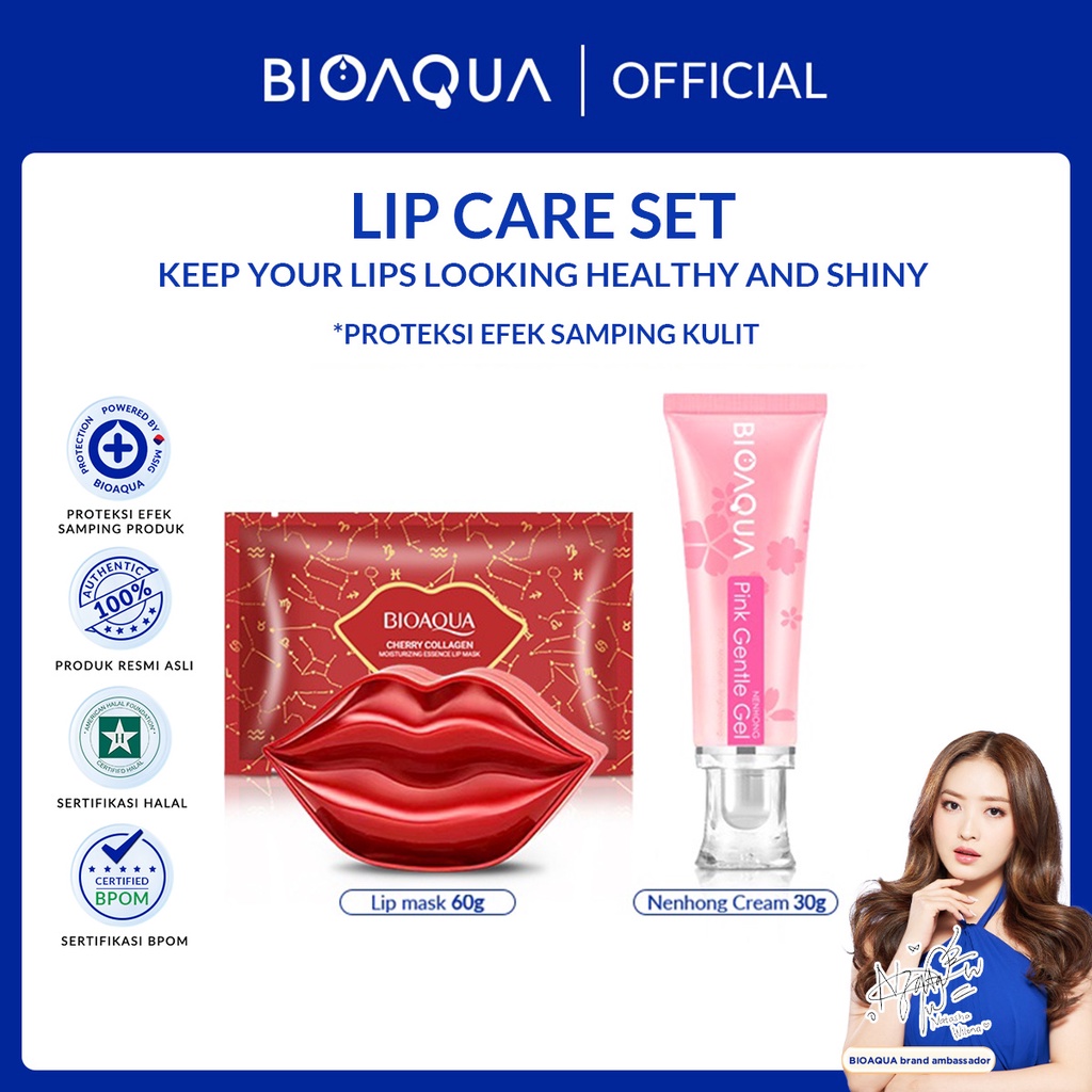 Jual Bpombioaqua Lip Care Set Nenhong Cream G Masker Bibir G