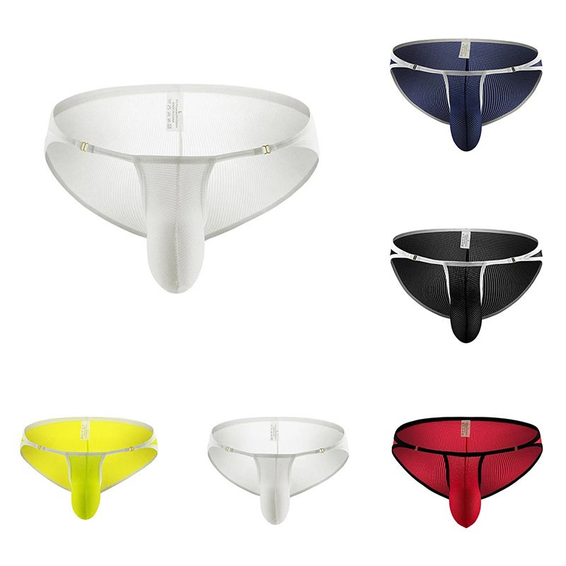 Jual Men S Thongs String Homme Bikini Slip Homme Sheer Mesh Underwear Bikini Bulge Pouch Thongs