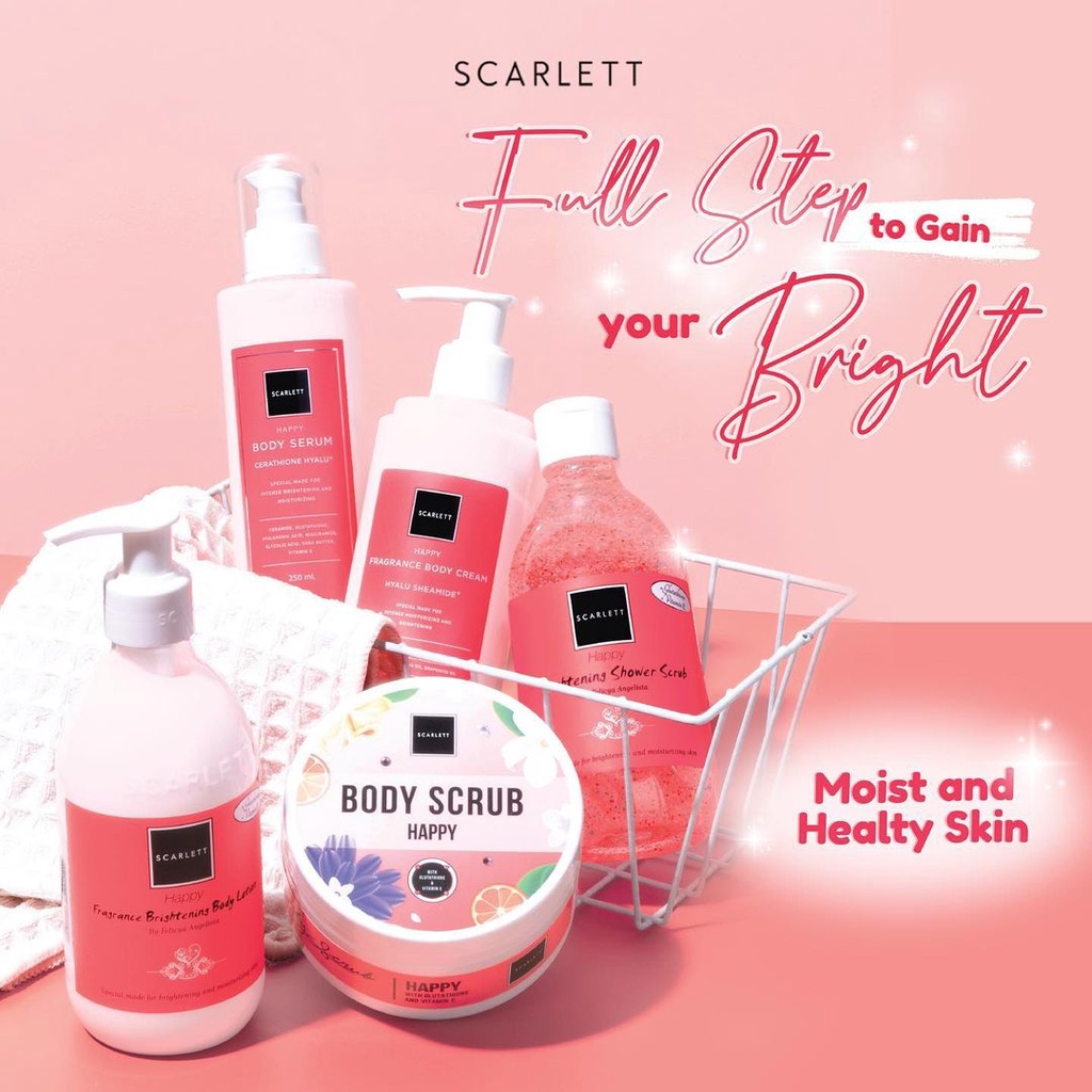 Jual BPOM SCARLETT HAPPY SERIES HAPPY BODY LOTION BODY CREAM