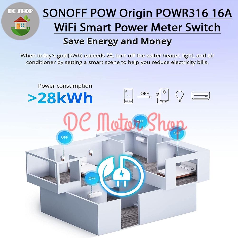 Jual Sonoff POW Origin POWR316 R2 WIFI Power Monitor Wifi Switch