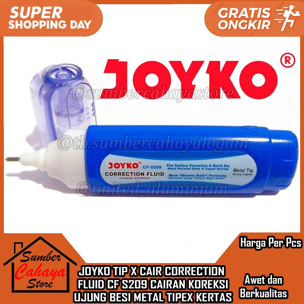 Jual JOYKO TIP X CAIR CORRECTION FLUID CF S209 TIPP EX TIPEX CAIRAN