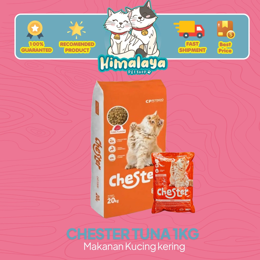 Jual Khusus Grab Gosend Makanan Kucing Kering Murah Chester Rasa Tuna