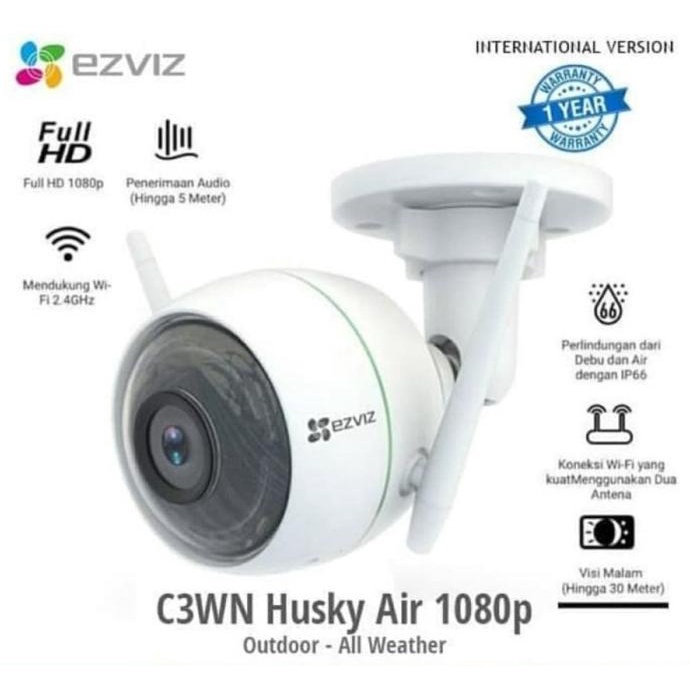 Jual Ezviz C Wn Husky Air Full Hd P Smart Ip Camera Kamera Cctv