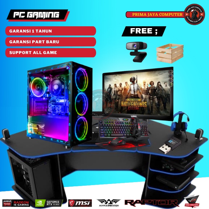 Jual PC GAMING FULLSET PC CPU GAMING RAKITAN FUL SET I7 VGA GTX RAM