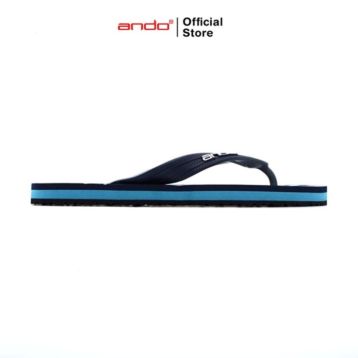 Jual Ando Official Sandal Jepit Starlink Pria Dewasa Navy Abu Abu