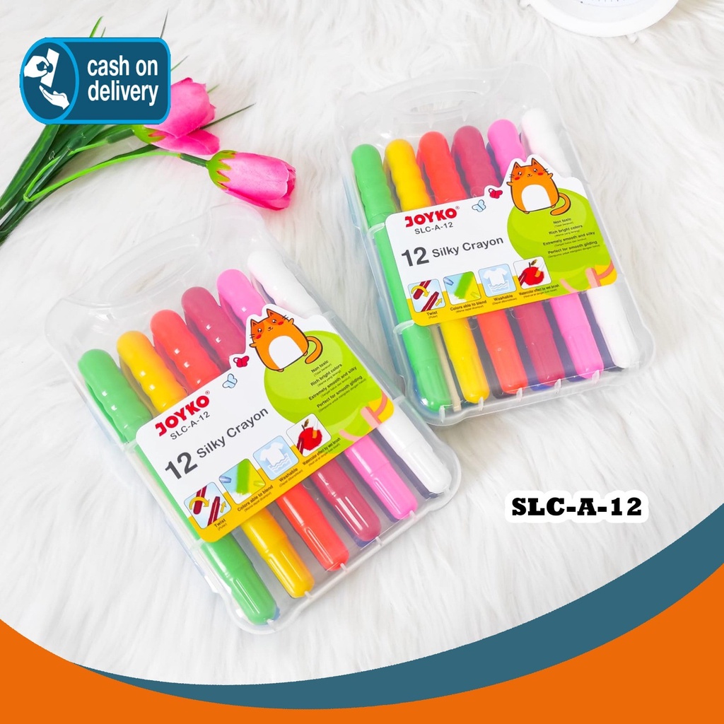 Jual Crayon Halus Silky Crayon Joyko Warna Slc A Warna Alat Tulis