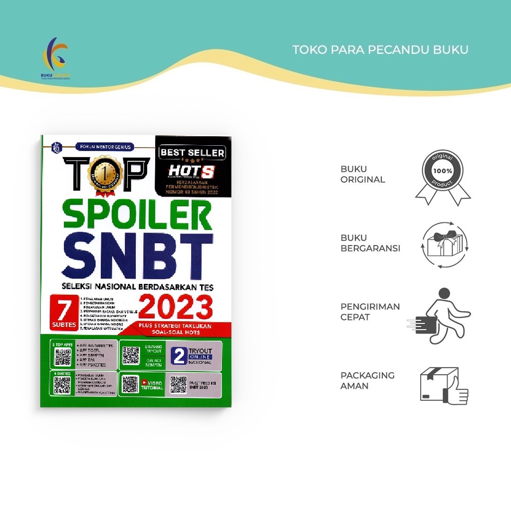 Jual Buku Tes Top Spoiler Snbt Seleksi Nasional Berdasarkan Tes