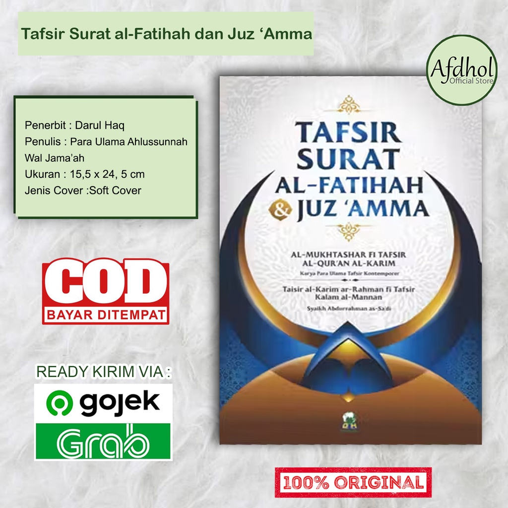 Jual Tafsir Surat Al Fatihah Dan Juz Amma Al Mukhtashar Fi Tafsir Al