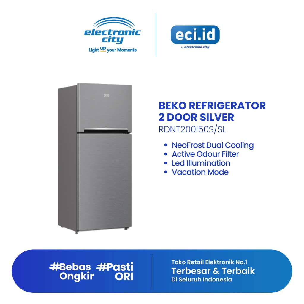 Jual Beko Kulkas 2 Pintu 200 Liter RDNT200I50S Shopee Indonesia