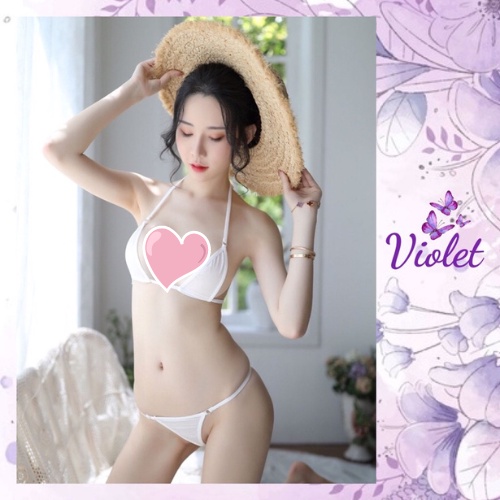 Jual Violet Lingerie Erotis Seksi G String Mikro Seksi Baju Renang