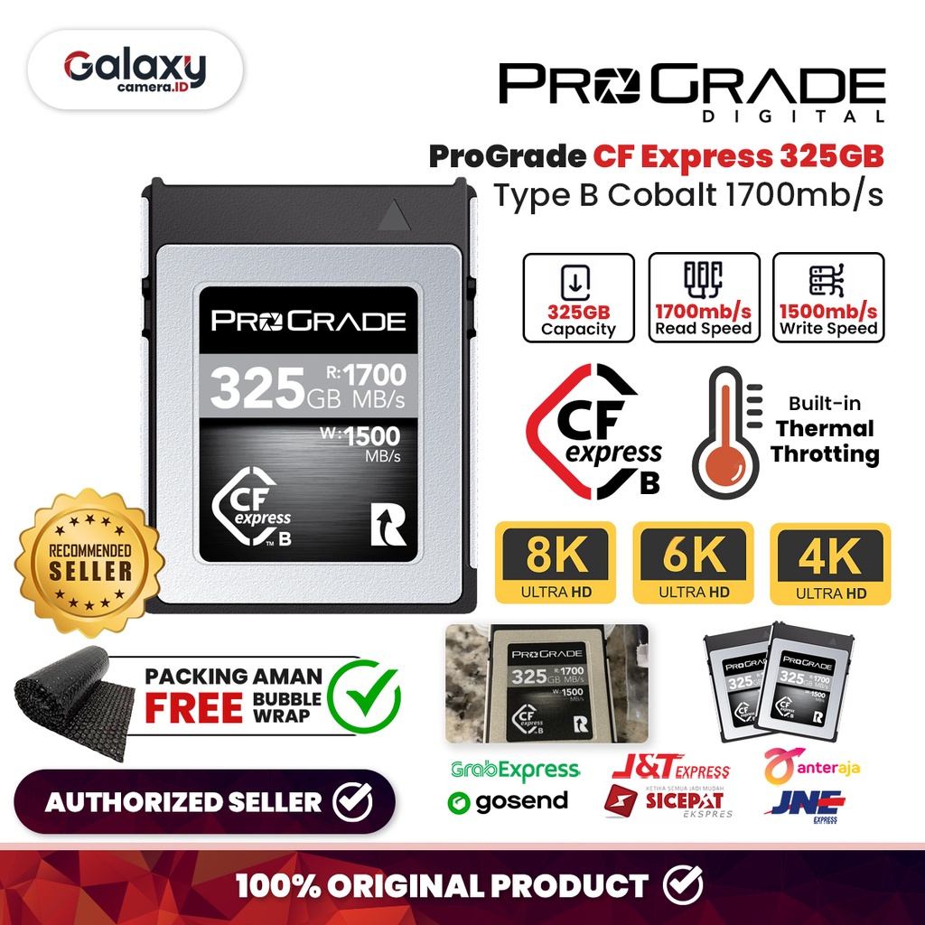 Jual Memory PROGRADE CFExpress 325GB Type B COBALT 1700mb S Original