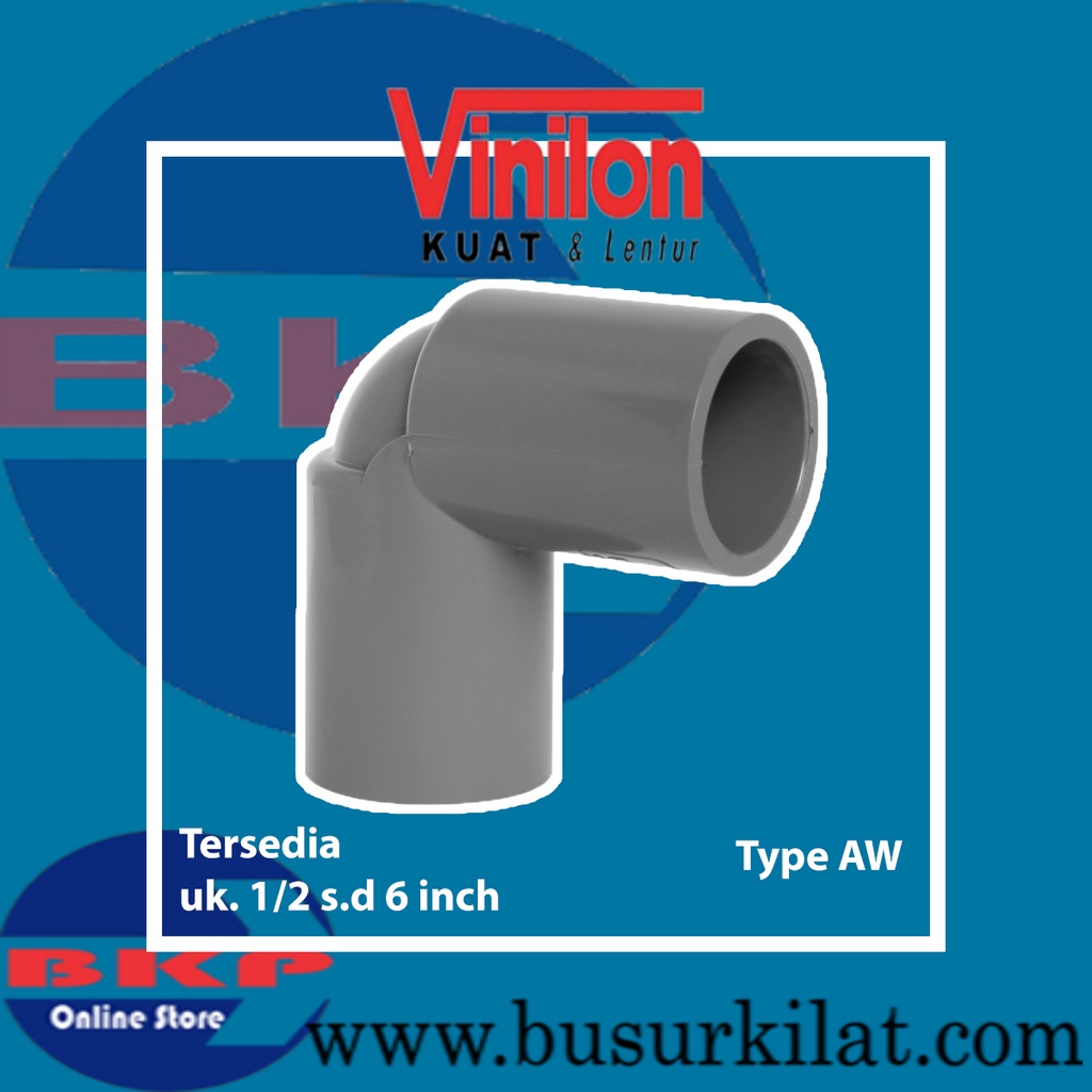 Jual Knie Elbow 1 1 4 Inch Pvc Vinilon Aw Knie 90 Derajat Pvc Vinilon