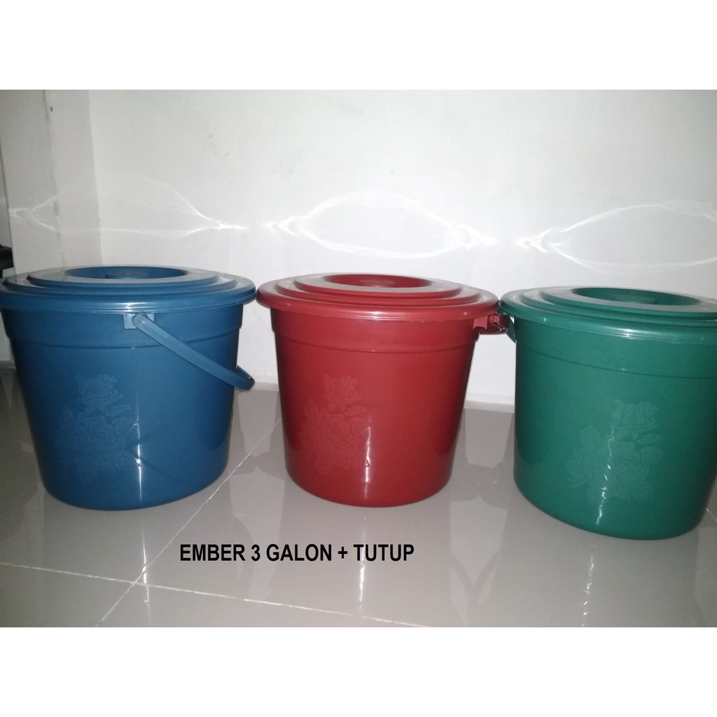 Jual Ember Air Plastik Ember Plastik Galon Dengan Tutup Shopee