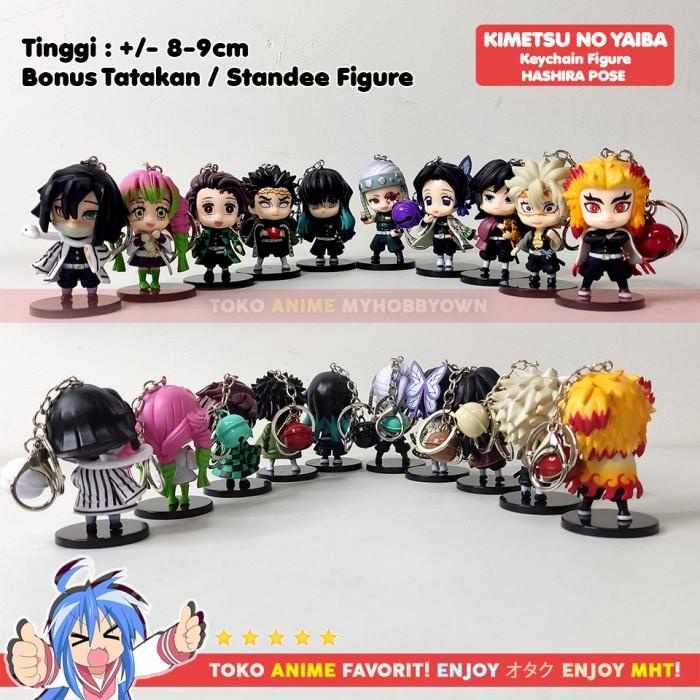 Jual Gantungan Kunci Figure Anime Kimetsu No Yaiba Demon Slayer Pose