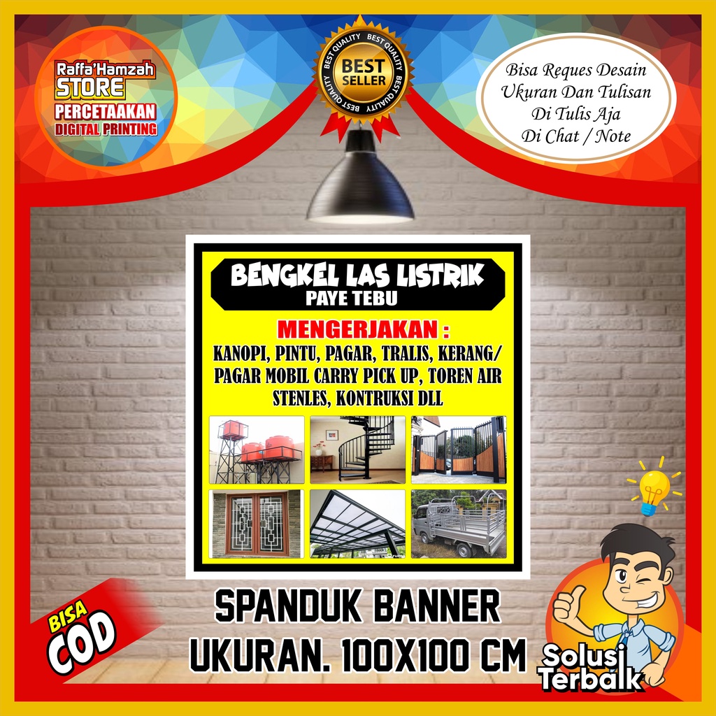 Jual Spanduk Banner Bengkel Las Listrik Shopee Indonesia