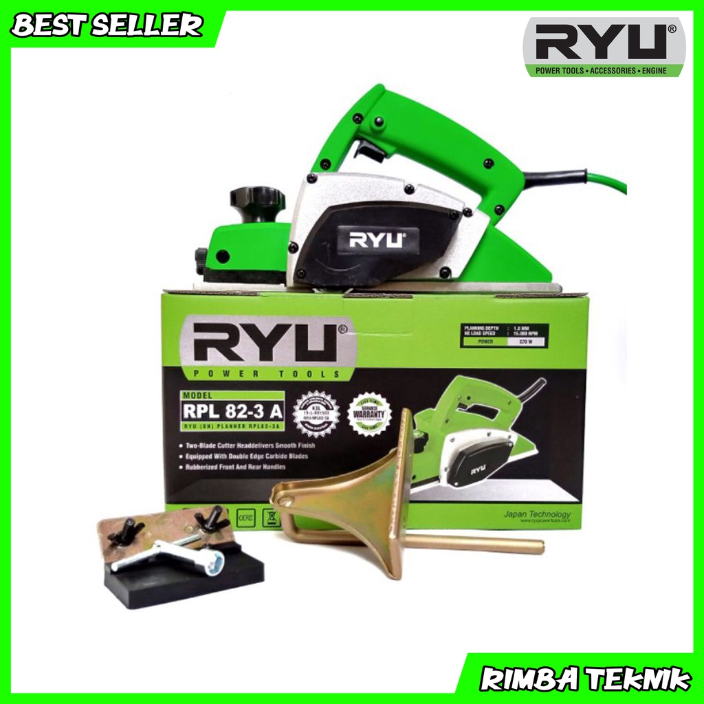 Jual Mesin Serut Kayu Planner RYU RPL 82 3A Mesin Planer Ketam 82mm