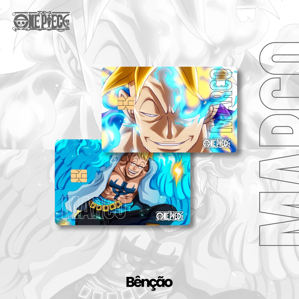 Jual Stiker Kartu ATM Skin Card Hologram One Piece Marco Phoenix