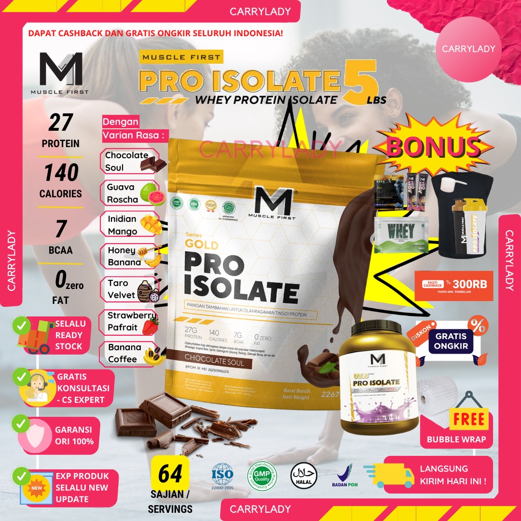 Jual Muscle First Gold Series M1 Pro Isolate Muscle First Whey Protein