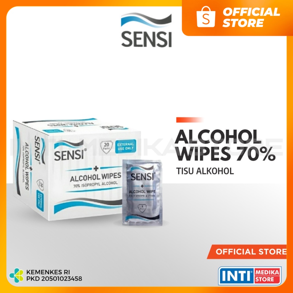 Jual Sensi Alcohol Wipes S Tisu Alkohol Alkohol Wipes Sensi