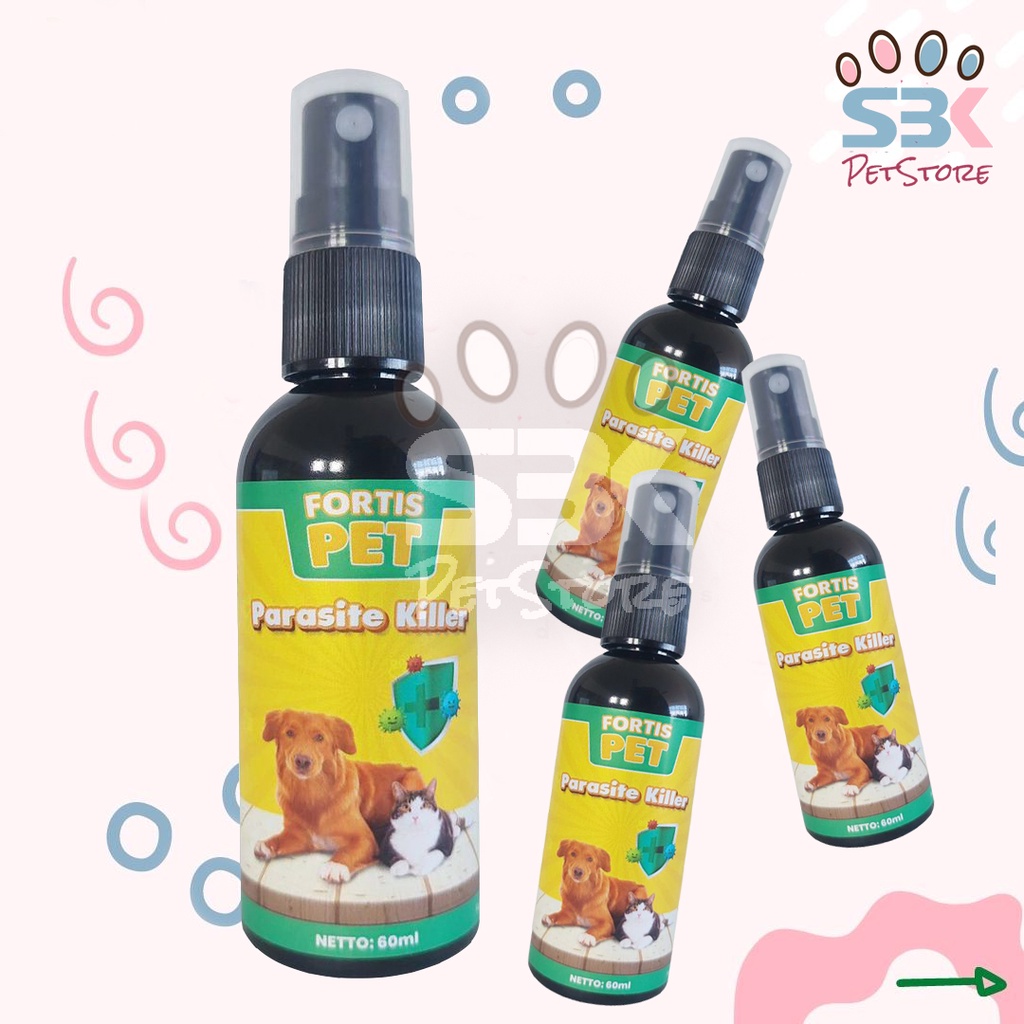 Jual Fortis Pet Ml Obat Jamur Scabies Spray Kucing Shopee Indonesia