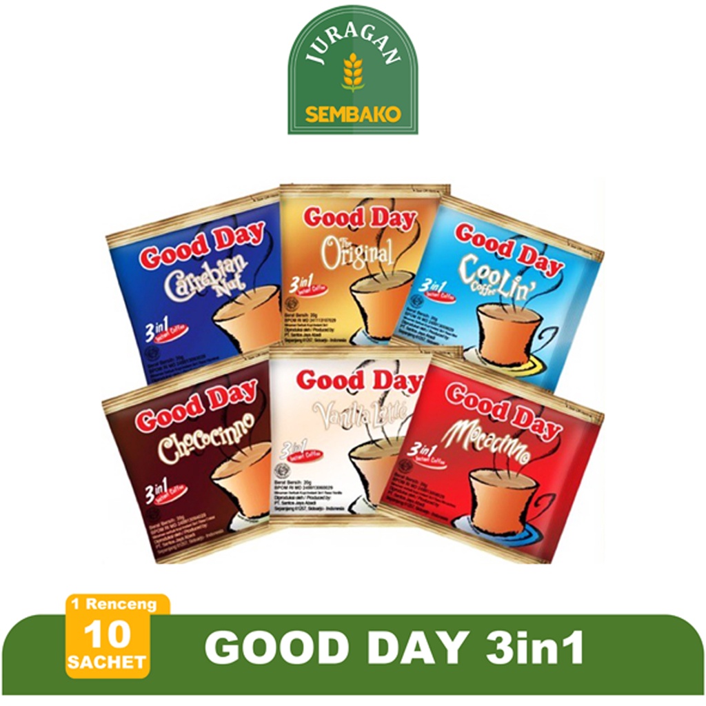 Jual Goodday In Coffe Instant Gr Isi Sachet Kopi Bubuk Kopi