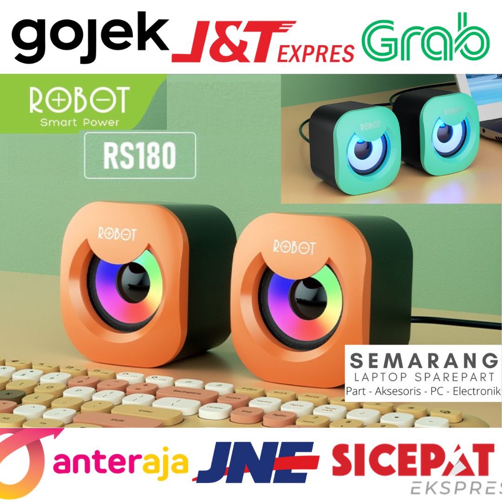 Jual ROBOT Rs180 Speaker Kabel Speker Rgb Multimedia Sound Portable