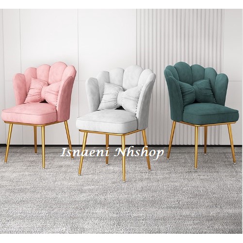 Jual Modern Kursi Minimalis Kerang Ribbon Chair Kursi Rias Kursi