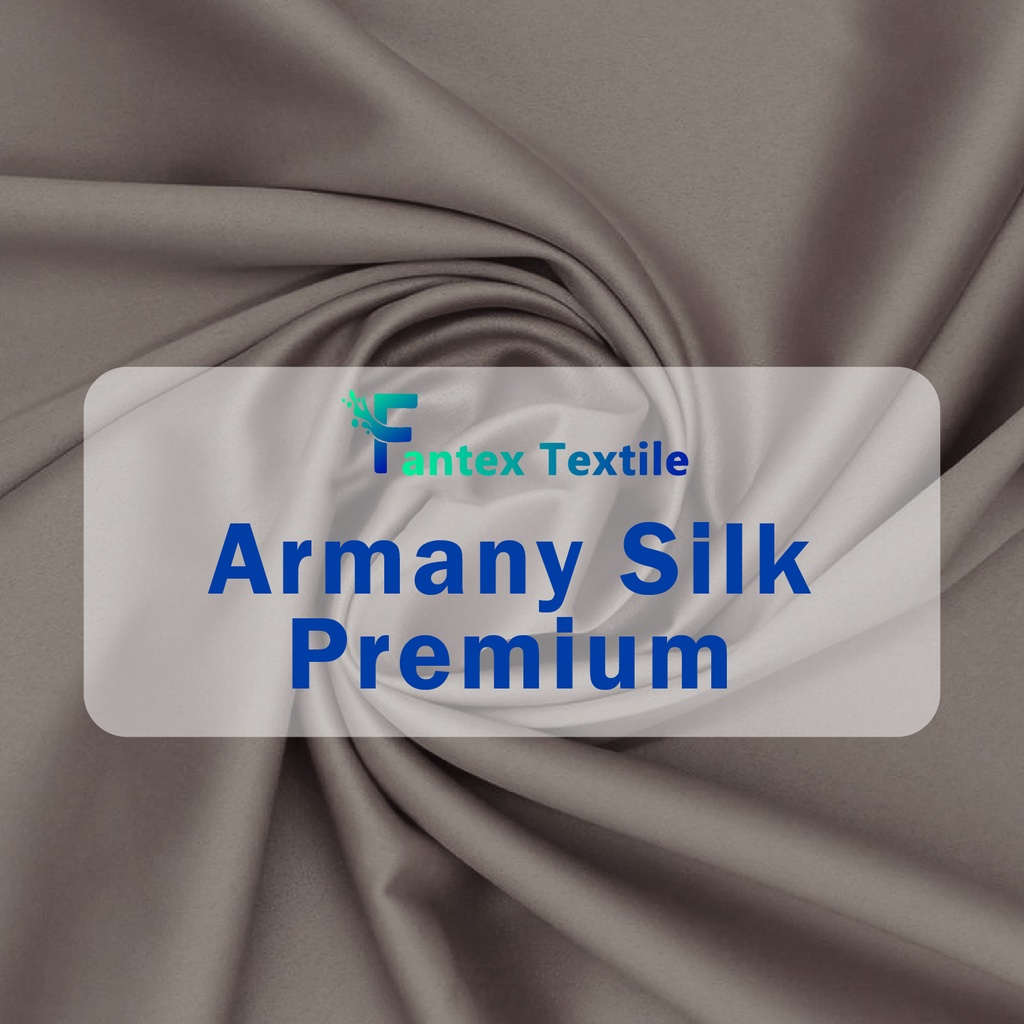 Jual Kain Armany Silk Premium Silky Armani Satin Saten Per M Cm