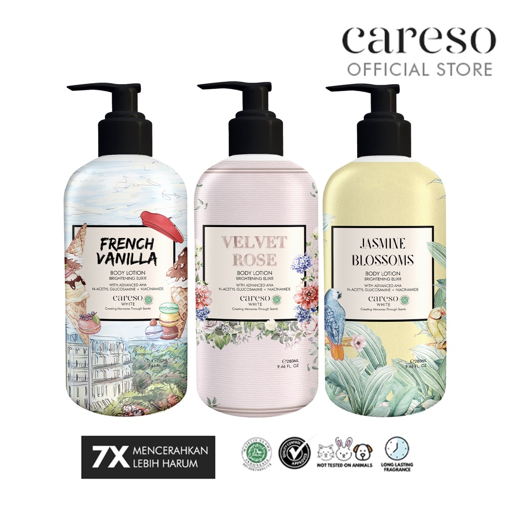 Jual CARESO Body Lotion French Vanilla 300ML Body Lotion Jasmine