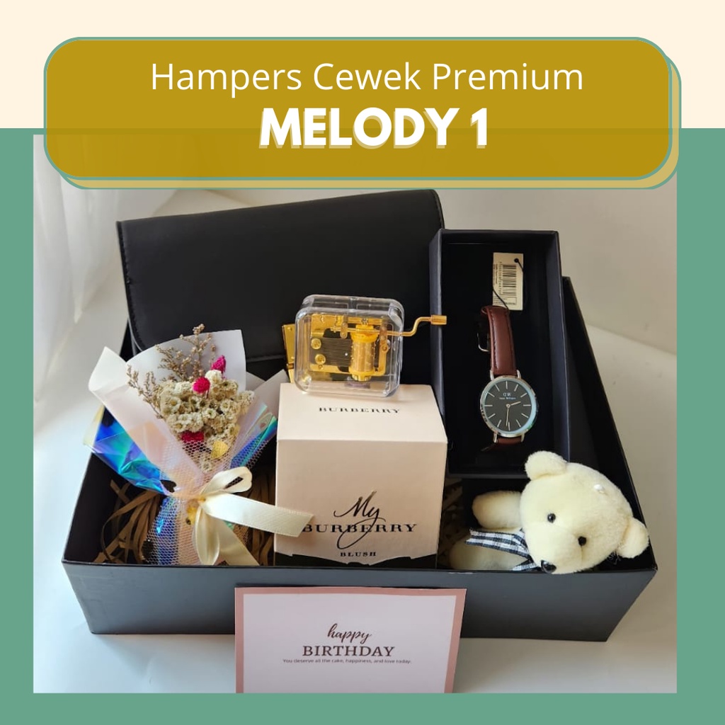 Jual HAMPERS CEWEK KADO ULANG TAHUN GIFTBOX PACAR MELODY ULTAH WISUDA