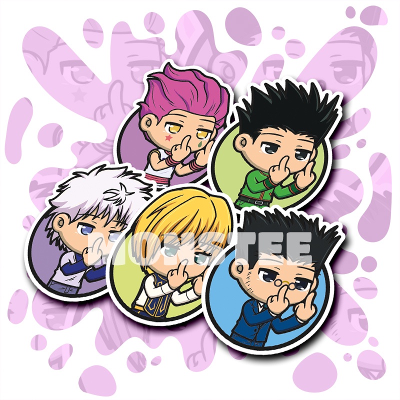 Jual Stiker Anime Chibi Hunter X Hunter Sticker Vinyl HxH Gon Killua