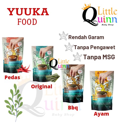 Jual Yuuka Food Seaweed Flakes Abon Rumput Laut 50gr Shopee Indonesia