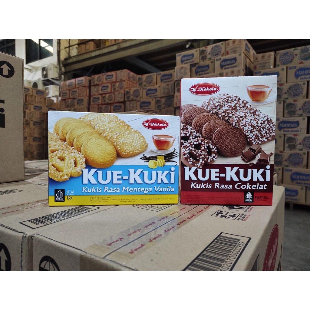 Jual Kokola Kukis Kue Kuki Mentega Vanila Chocolate Gr Box