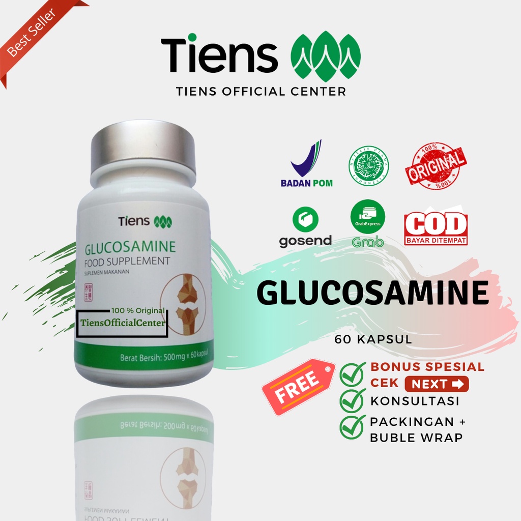 Jual Glucosamine Tiens Mg Obat Tulang Dan Sendi Shopee Indonesia