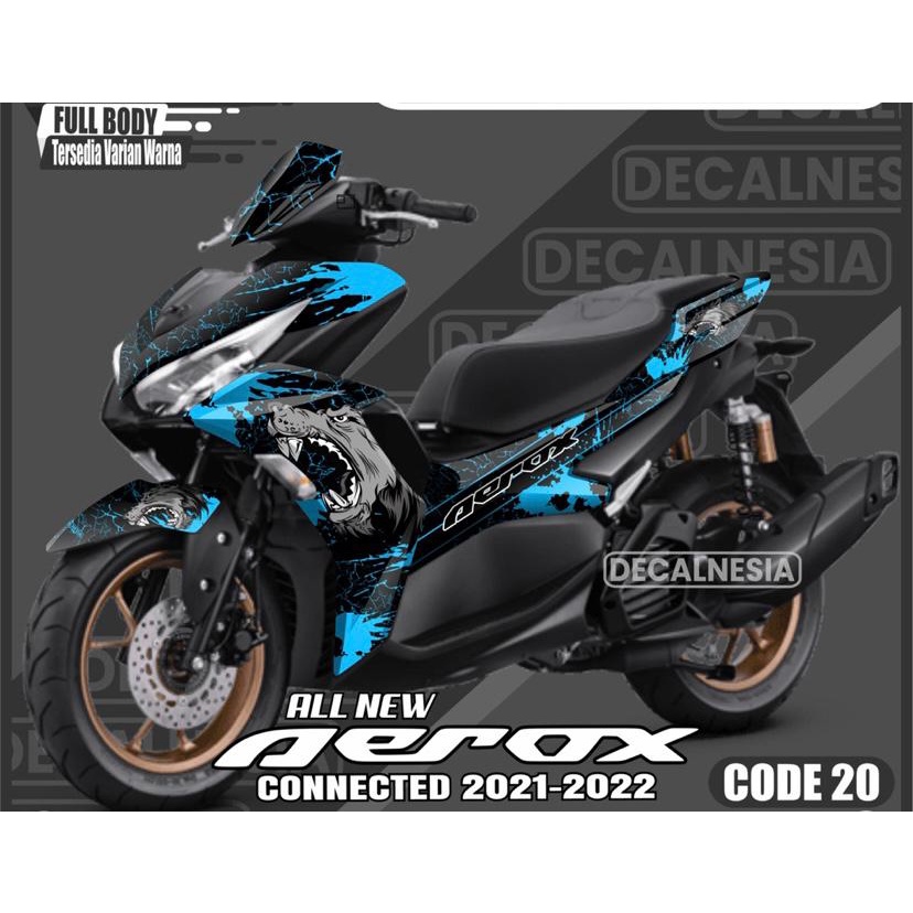 Jual Re Sale Stiker Decal Aerox Connected 2021 2022 Full Body Stiker