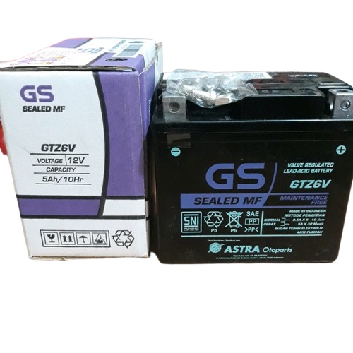 Jual Aki Accu Gs Astra Gtz V Mf Shopee Indonesia