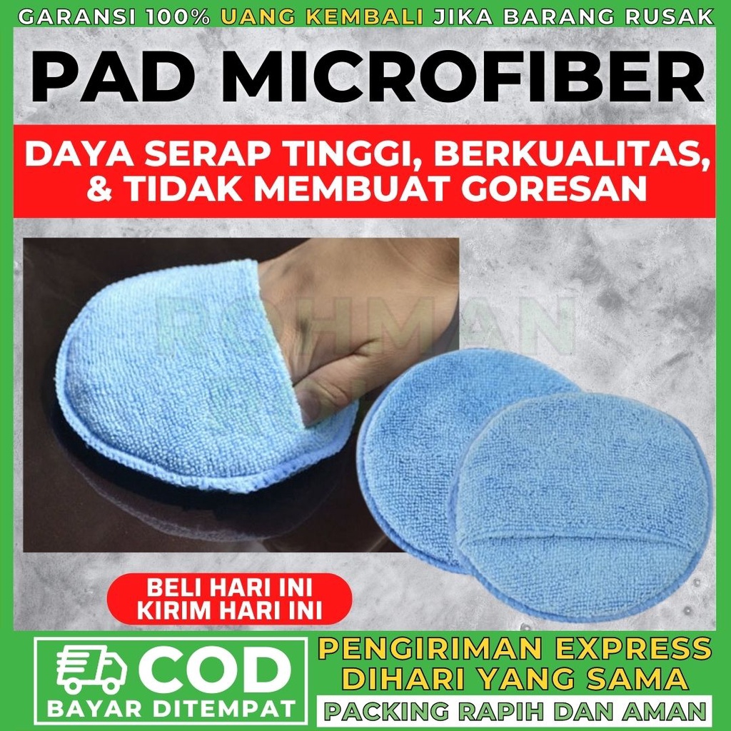 Jual PAD MICROFIBER APLIKATOR WAXING PENGKILAP SPON BUSA FOAM ALAT