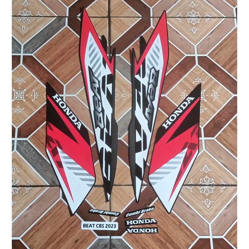 Jual Sticker Striping Motor Honda Beat Cbs Full Hitam Shopee