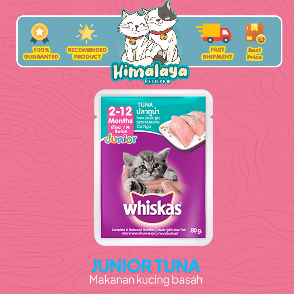 Jual Makanan Kucing Basah WHISKAS Pouch 80gr PROMO WHISKAS POUCH