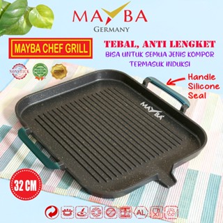 Jual Panci Barbeque CHEF GRILL MAYBA Anti Lengket Panggangan Bisa