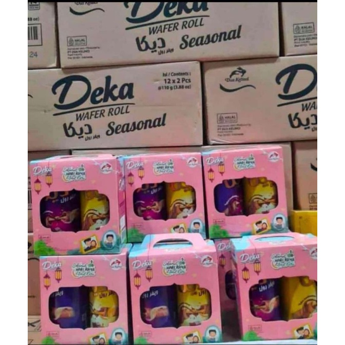 Jual Deka Wafer Roll Gift Box Edisi Lebaran Isi Kaleng Shopee Indonesia