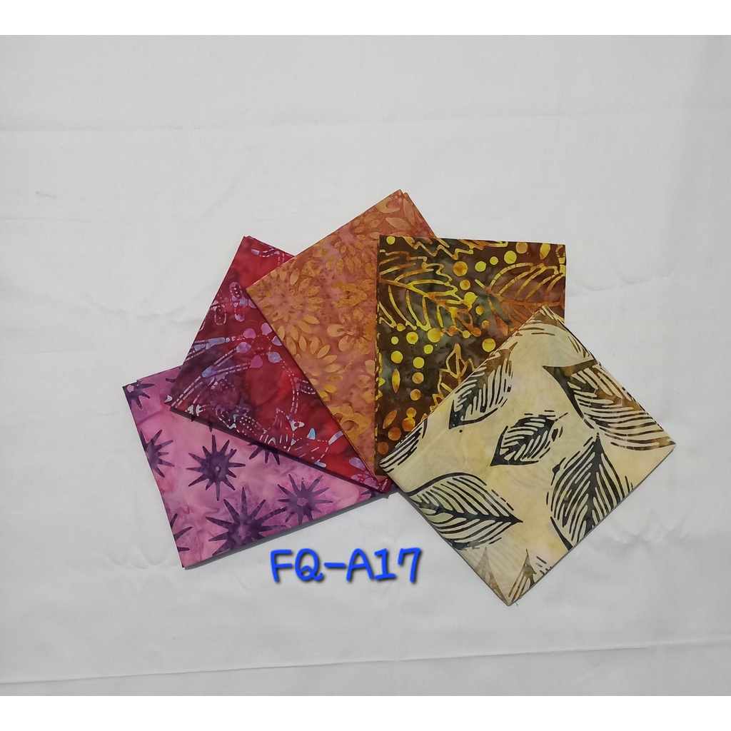 Jual SEKAR DEWI BATIK Perca Batik Cotton Cap 18 X22 Isi 5 Warna