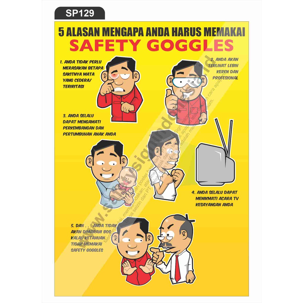 Jual Sp Poster K Safety A Pigura Alasan Mengapa Anda Harus