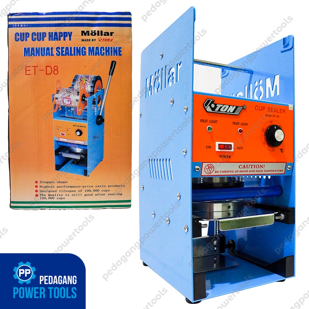 Jual MESIN CUP SEALER ETON ET D8 ALAT PRESS SEGEL GELAS PLASTIK