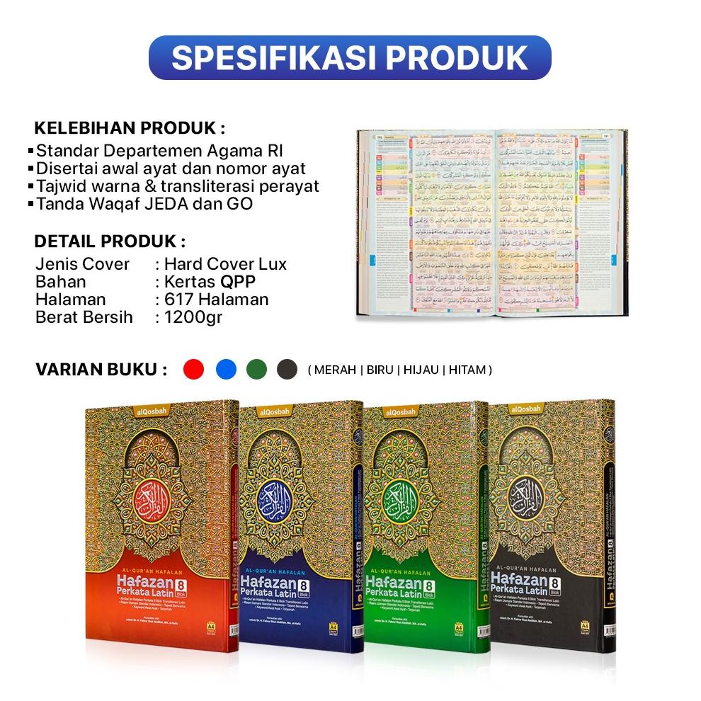 Jual Al Quran Besar Tajwid Hafalan Hafazan Perkata Latin Blok Al