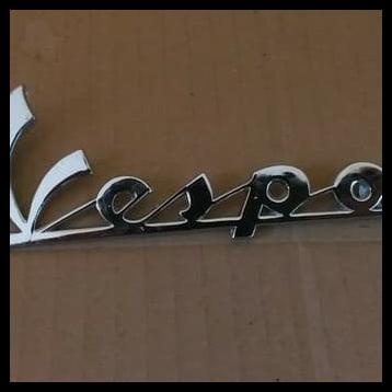 Jual Emblem Merk Tulisan Vespa Latin Tebal Chrome Shopee Indonesia