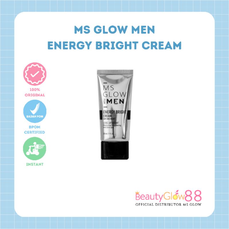 Jual MS GLOW For MEN ENERGY BRIGHT CREAM Shopee Indonesia